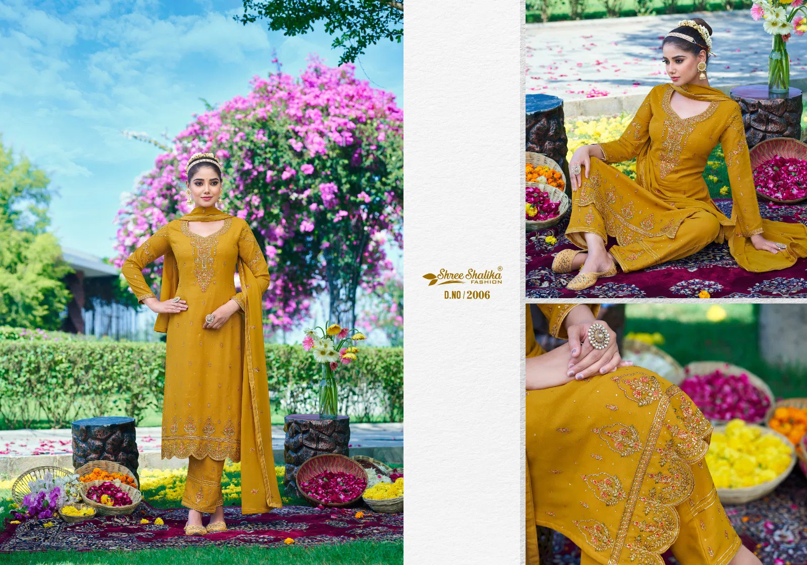 Leela Vol 2 by Shalika 2001 To 2006 Heavy Georgette Wedding Salwar Suits Wholesalers In Delhi